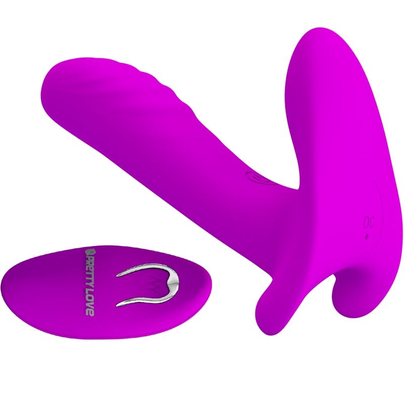 PRETTY LOVE - MASSEUR & VIBRATEUR 12 VIBRATIONS TÉLÉCOMMANDE VIOLET - 7eme ciel