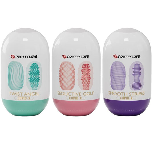 PRETTY LOVE - CUPID X 18 MASTURBATEURS POUR HOMMES DIFFÉRENTES TEXTURES