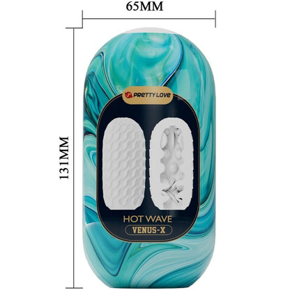 PRETTY LOVE - MASTURBATEUR POUR HOMME EN SILICONE HOT WAVE BLANC