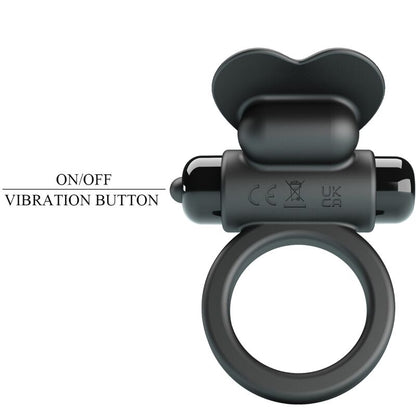 PRETTY LOVE - BAGUE VIBRANTE DEBONAIRE LAPIN 10 VIBRATIONS NOIRE - 7eme ciel
