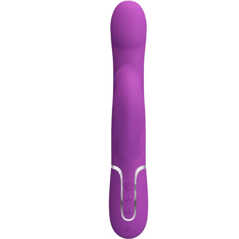 PRETTY LOVE - VIBRATEUR ET STIMULATEUR MULTIFONCTION 4 EN 1 VIOLET - 7eme ciel