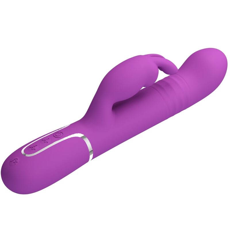 PRETTY LOVE - VIBRATEUR LAPIN MULTIFONCTION COALE 4 EN 1 VIOLET - 7eme ciel