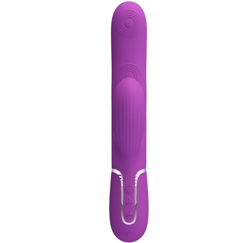 PRETTY LOVE - VIBRATEUR LAPIN MULTIFONCTION 3 EN 1 PERLITA VIOLET - 7eme ciel