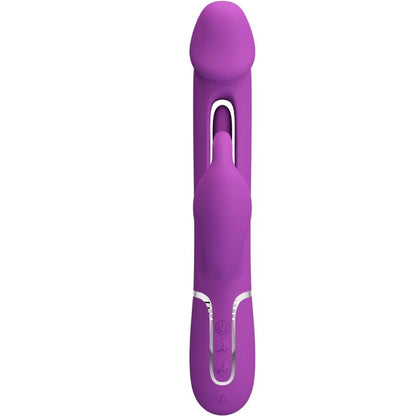PRETTY LOVE - KAMPAS VIBRATEUR LAPIN MULTIFONCTION 3 EN 1 VIOLET - 7eme ciel