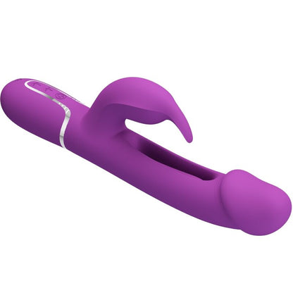 PRETTY LOVE - KAMPAS VIBRATEUR LAPIN MULTIFONCTION 3 EN 1 VIOLET - 7eme ciel