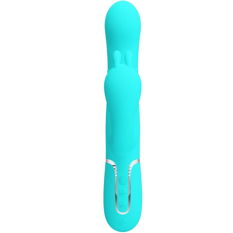 PRETTY LOVE - CAMMY 4 EN 1 VIBRATEUR MULTIFONCTION TRIPPLE RABBIT BLEU - 7eme ciel