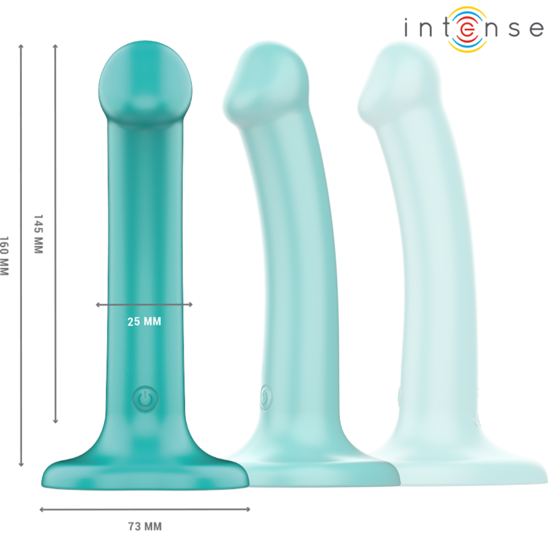 INTENSE - KATIE VIBRATEUR AVEC VENTOUSE 10 VIBRATIONS TÉLÉCOMMANDE BLEUE - 7eme ciel