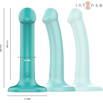 INTENSE - KATIE VIBRATEUR AVEC VENTOUSE 10 VIBRATIONS TÉLÉCOMMANDE BLEUE - 7eme ciel