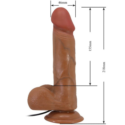 BAILE - VIBRATEUR RÉALISTE BAHAMUT 21,8 CM FLESH TÉLÉCOMMANDE