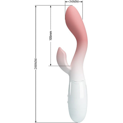 PRETTY LOVE - VIBRATEUR POINT G LUMINEUX + STIMULATEUR DE CLITORIS 30 VIBRATIONS ROSE - 7eme ciel