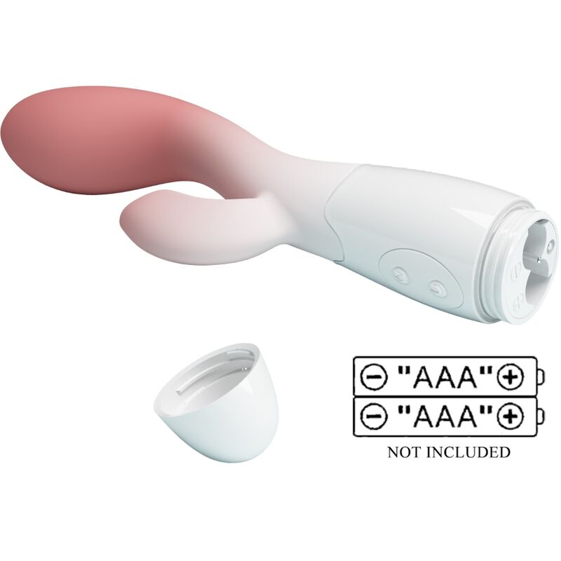 PRETTY LOVE - VIBRATEUR POINT G LUMINEUX + STIMULATEUR DE CLITORIS 30 VIBRATIONS ROSE - 7eme ciel