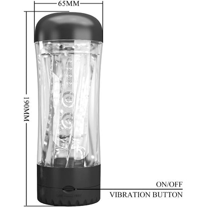 PRETTY LOVE - MASTURBATEUR HOMME TAMARA VIBRATEUR MULTI-VITESSES NOIR