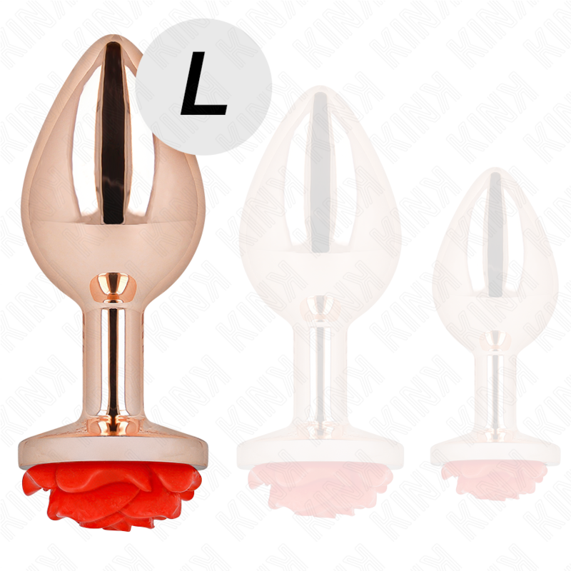 KINK - PLUG ANAL OR ROSE AVEC ROSE ROUGE L - 7eme ciel