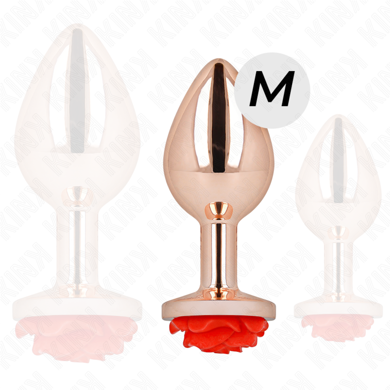 KINK - PLUG ANAL OR ROSE AVEC ROSE ROUGE M - 7eme ciel