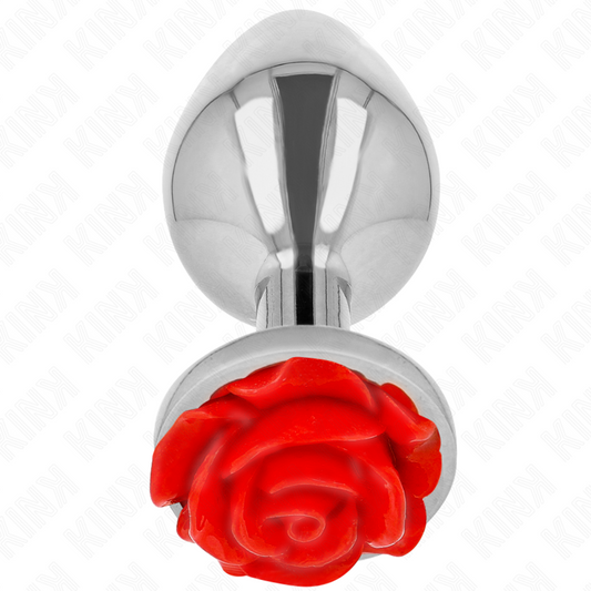 KINK - PLUG ANAL ROSE ROUGE TAILLE L