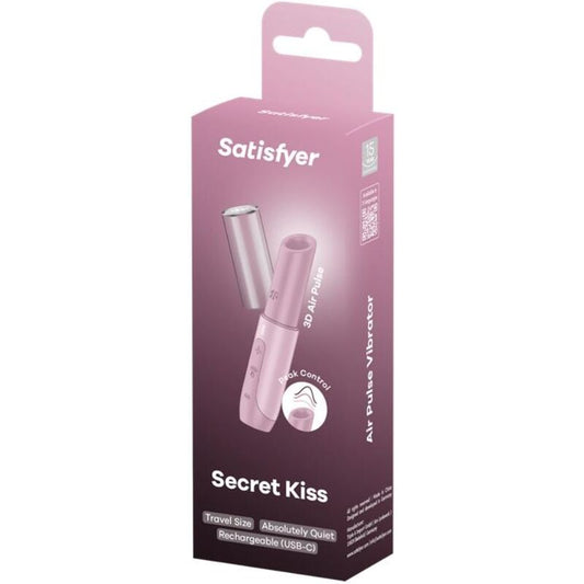 SATISFYER - STIMULATEUR DE CLITORIS SECRET KISS WAVE ROSE - 7eme ciel