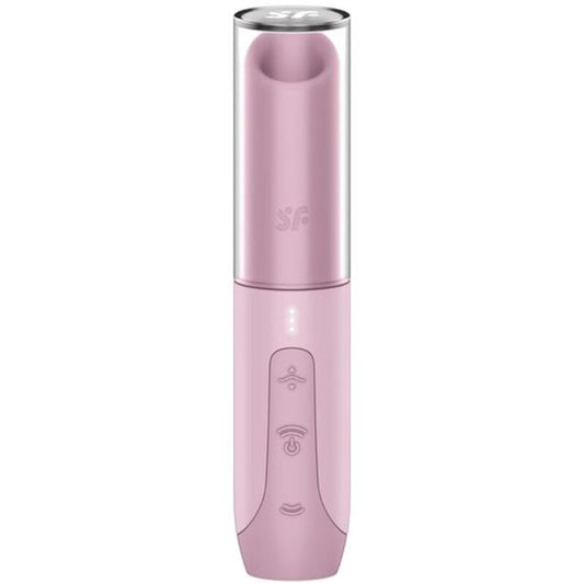 SATISFYER - STIMULATEUR DE CLITORIS SECRET KISS WAVE ROSE - 7eme ciel