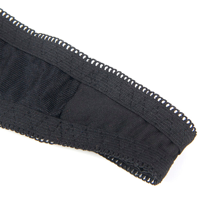 SUBBLIME - 955205 ENSEMBLE SOUTIEN-GORGE AVEC NŒUD NOIR RÉGLABLE L/XL