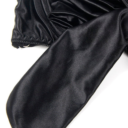 SUBBLIME - 955205 ENSEMBLE SOUTIEN-GORGE AVEC NŒUD NOIR RÉGLABLE L/XL