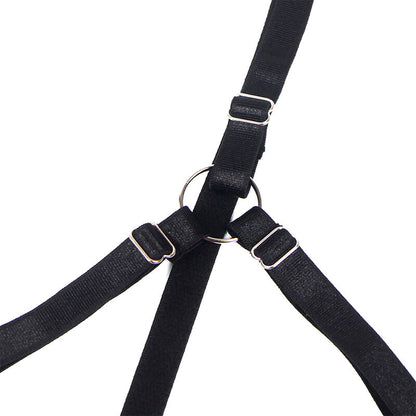 SUBBLIME - 955205 ENSEMBLE SOUTIEN-GORGE AVEC NŒUD NOIR RÉGLABLE L/XL