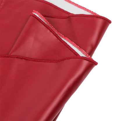 SUBBLIME - 955397 ROBE À BRETELLES EN CUIR BORDEAUX S/M