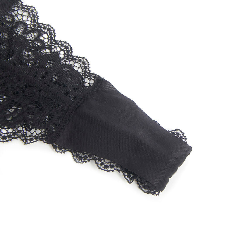 SUBBLIME - 955458 BODY FERMETURE ÉCLAIR EN CUIR NOIR S/M - 7eme ciel