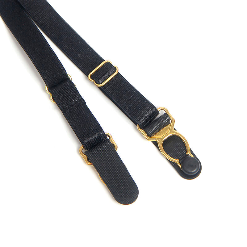 SUBBLIME - 955458 BODY FERMETURE ÉCLAIR EN CUIR NOIR S/M - 7eme ciel