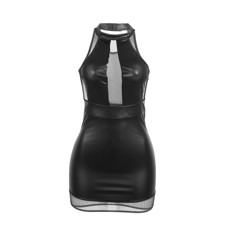 SUBBLIME - 955472 ROBE DOS NU AVEC TRANSPARENCES NOIRE S/M - 7eme ciel