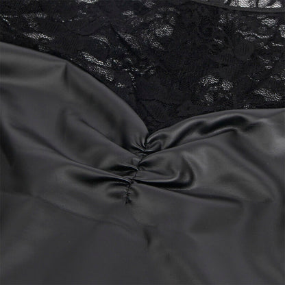 SUBBLIME - 955595 ROBE À MANCHES LONGUES AVEC DENTELLE NOIRE S/M - 7eme ciel