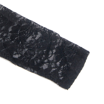 SUBBLIME - 955601 ROBE À MANCHES LONGUES AVEC DENTELLE NOIRE L/XL