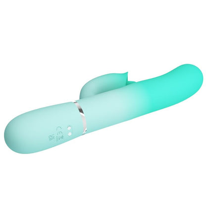 PRETTY LOVE - VIBRATEUR LAPIN MULTIFONCTION GIGI VERT AQUA - 7eme ciel