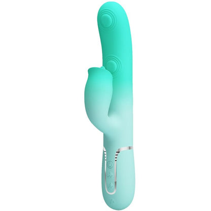 PRETTY LOVE - VIBRATEUR LAPIN MULTIFONCTION GIGI VERT AQUA