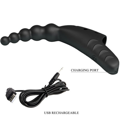 PRETTY LOVE - JORDIN FINGER VIBRATOR 10 VIBRATIONS NOIR - 7eme ciel