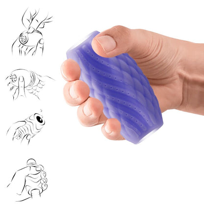 PRETTY LOVE - MASTURBATEUR POUR HOMME EN SILICONE ATHENA EROS VIOLET - 7eme ciel