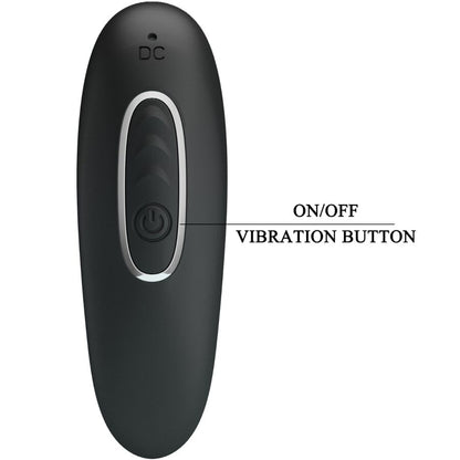 PRETTY LOVE - VIBRATEUR ANAL CORBAN 10 VIBRATIONS NOIR - 7eme ciel