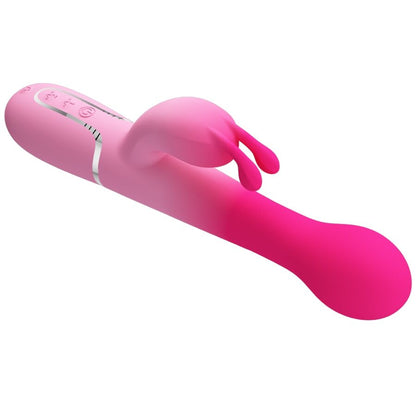 PRETTY LOVE - VIBRATEUR LAPIN MULTIFONCTION 3 EN 1 DEJON ROSE