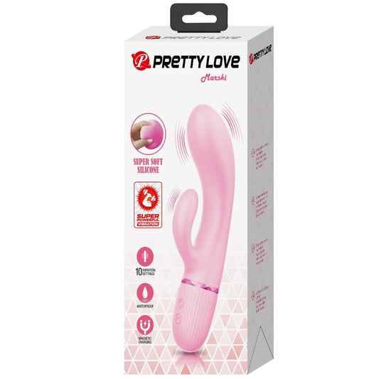 PRETTY LOVE - VIBRATEUR MARSKI RABBIT & POINT G ROSE - 7eme ciel