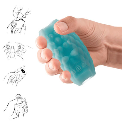 PRETTY LOVE - MASTURBATEUR POUR HOMME EN SILICONE ATHENA EROS BLEU CIEL - 7eme ciel
