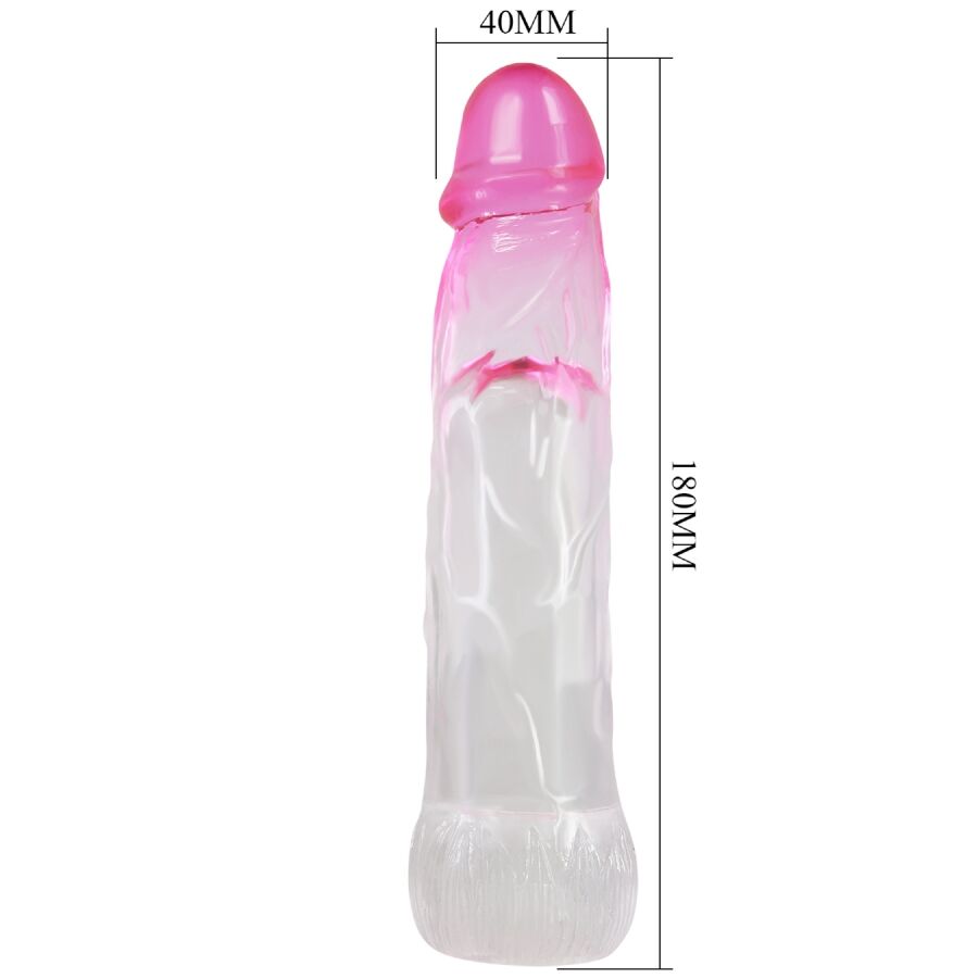 PRETTY LOVE - GAINE D'AGRANDISSEMENT RÉALISTE NERON 6 CM POUR PÉNIS ROSE - 7eme ciel