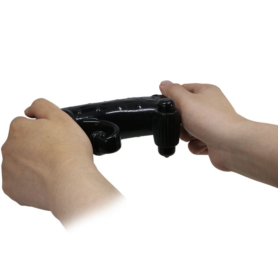 ROMANCE - MANCHON PÉNIS VIBRANT NOIR - 7eme ciel