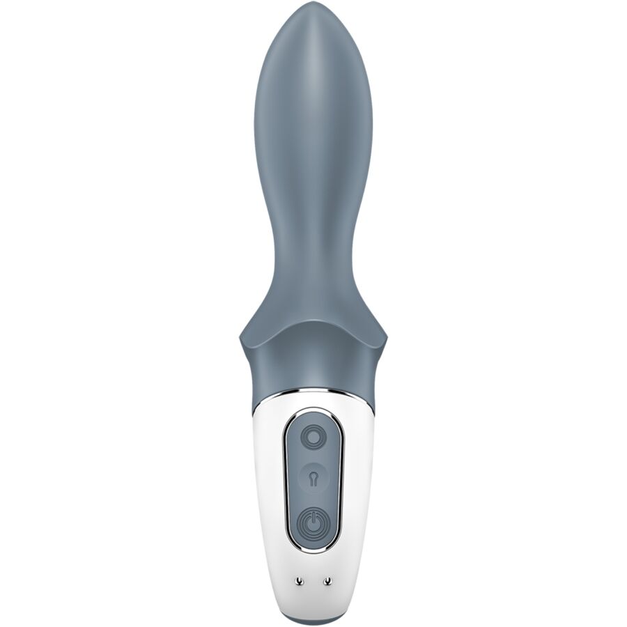 SATISFYER - AIR PUMP BOOTY 1 VIBRATEUR GONFLABLE ANAL GRIS - 7eme ciel