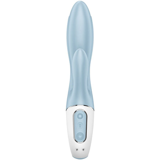 SATISFYER - AIR PUMP BUNNY 1 VIBRATEUR GONFLABLE LAPIN BLEU
