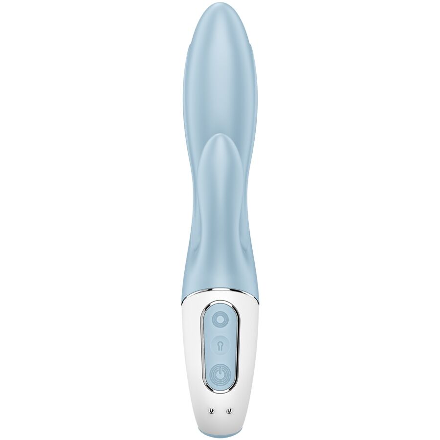 SATISFYER - AIR PUMP BUNNY 1 VIBRATEUR GONFLABLE LAPIN BLEU - 7eme ciel