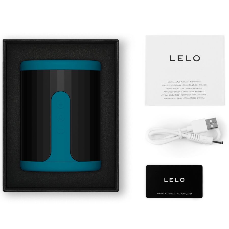 LELO - MASTURBATEUR POUR HOMME F2S™ TEAL BLEU - 7eme ciel