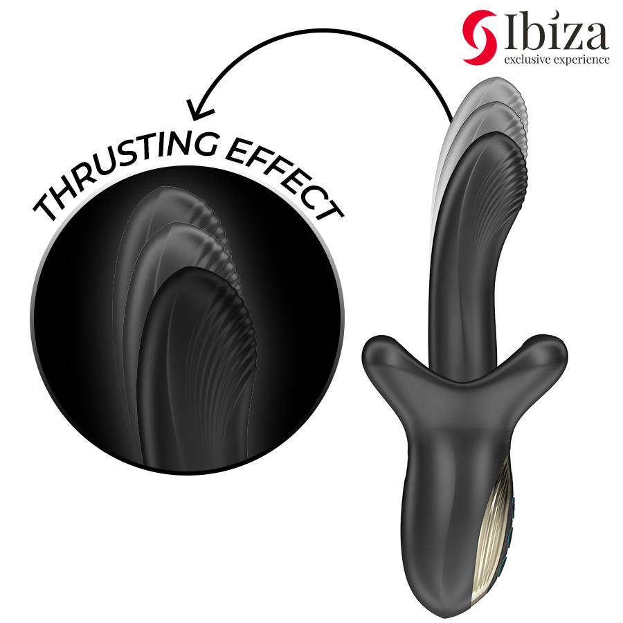 IBIZA - VIBRATEUR PUISSANT AVEC EFFET DE POUSSÉE ET DE MORSURE - 7eme ciel