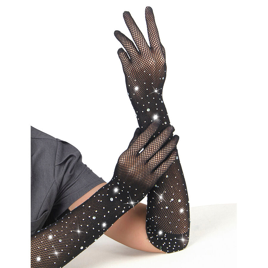 SUBBLIME - 957469GANTS SHINE TRANSPARENTS NOIRS S/M - 7eme ciel