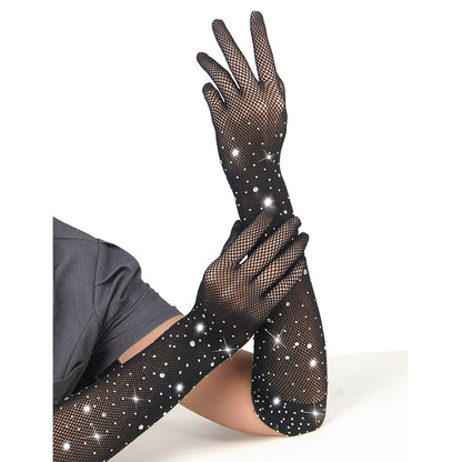 SUBBLIME - 957469GANTS SHINE TRANSPARENTS NOIRS S/M - 7eme ciel