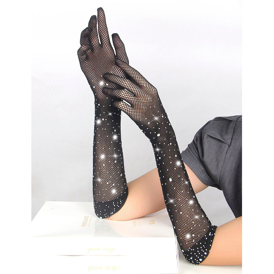 SUBBLIME - 957469GANTS SHINE TRANSPARENTS NOIRS S/M - 7eme ciel