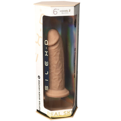 SILEXD - MODÈLE DE PÉNIS RÉALISTE  SILICONE THERMOREACTIF PREMIUM 15,4 CM