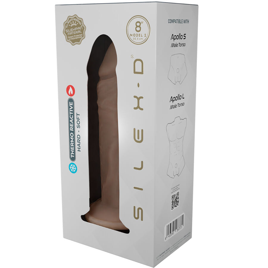 SILEXD - MODÈLE DE PÉNIS RÉALISTE 8 SILICONE LIQUIDE 20,6 CM - 7eme ciel